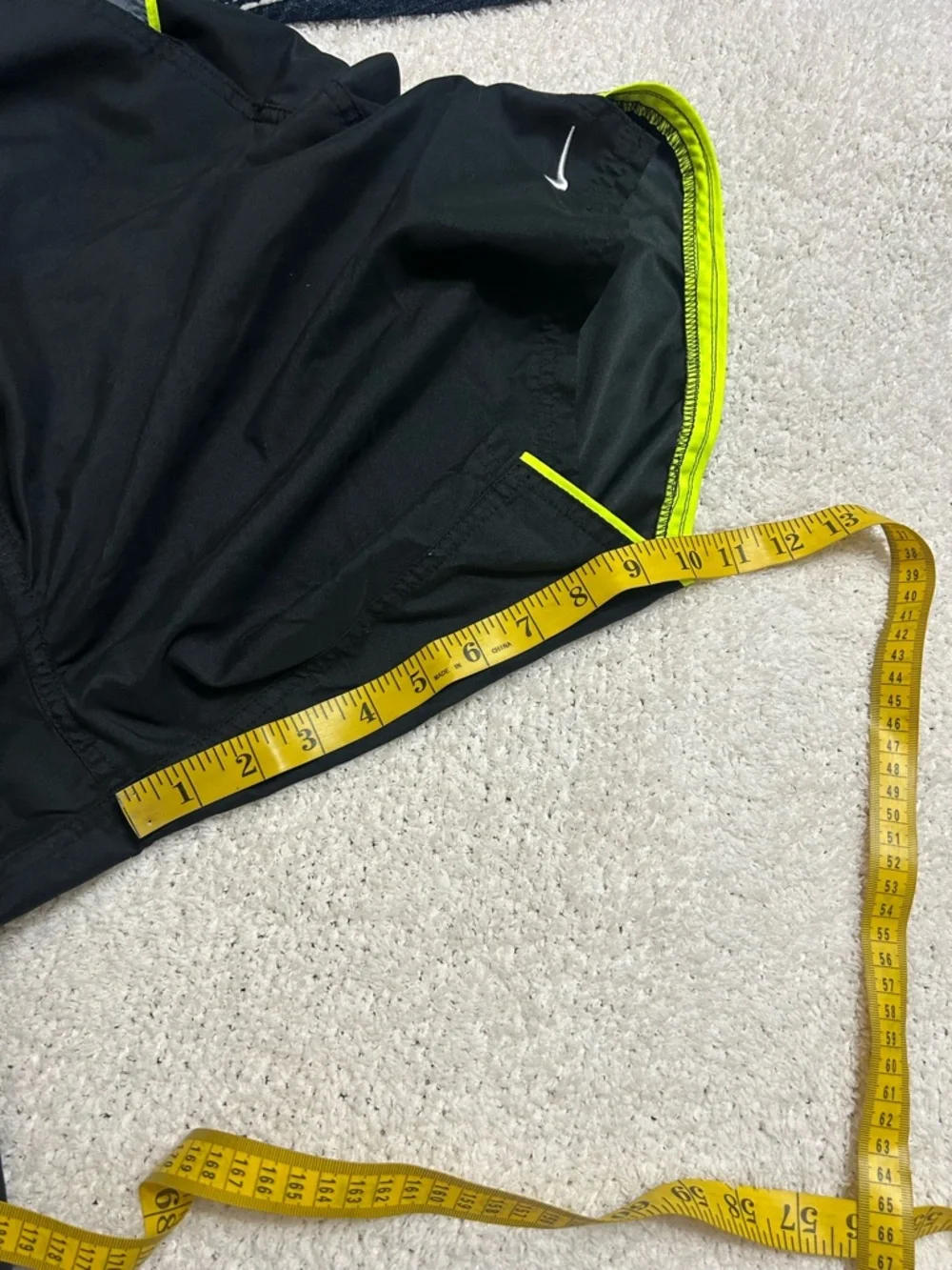 Y2K Mens Nike Swim Trunks Size L Center Swoosh Lightweight Lined Board Shorts